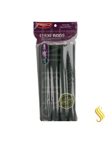 Red Kiss Flexi Rods 10" 1" 8 Piezas Dark Green Rulos Flexibles